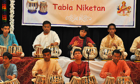 Students presenting an ensemble